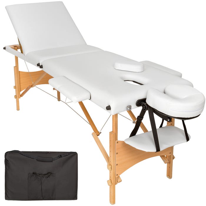 Table de massage pliante 3 Zones Bois, cosmétique, portable
