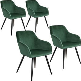 Ensemble de 4 chaises en cuir synthétique MARILYN