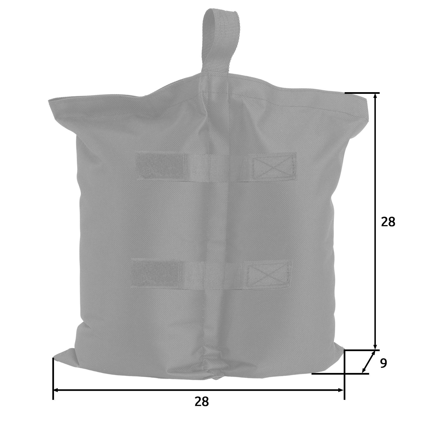 Lot De 4 Sacs De Lestage Pour Auvent Et Tente - 25L Chacun, En PVC Résistant, Pour Jardin Et Camping - 9