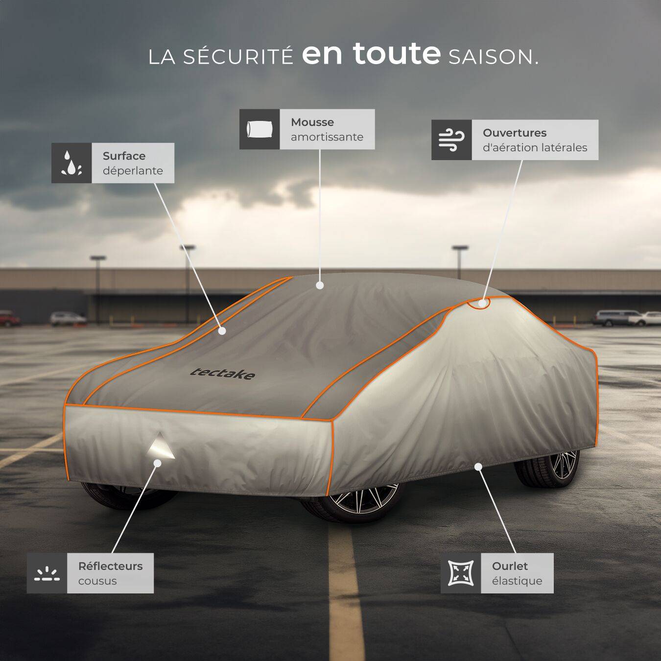 Bâche Voiture Extérieure Anti-Grêle BMW 320 – Imperméable, Anti-UV, Coupe-Vent, Protection Toutes Saisons Personnalisée