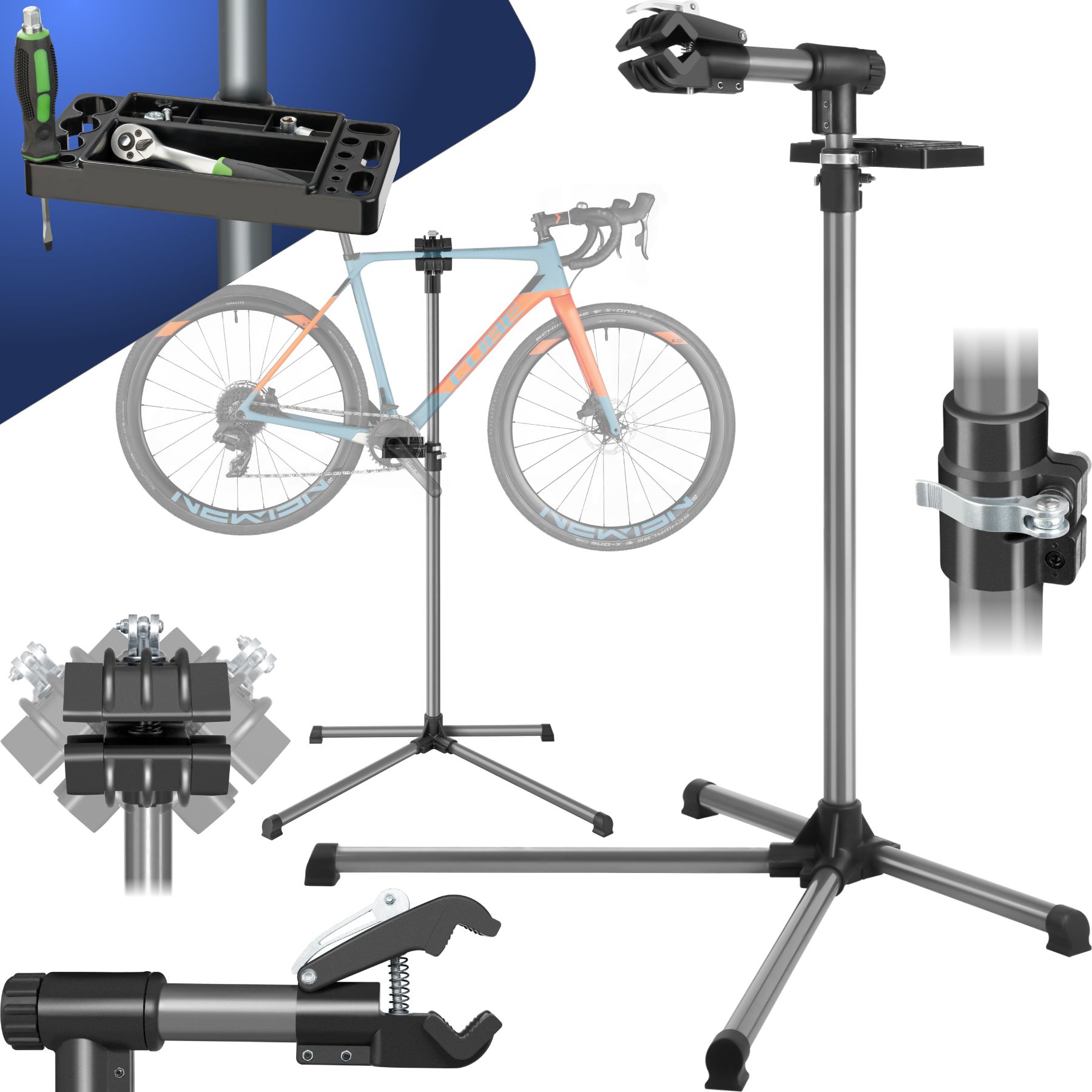 RELAXDAYS PIED DE réparation vélo hauteur réglable pivotant entretien RELAXDAYS PIED DE réparation vélo hauteur réglable pivotant entretien
