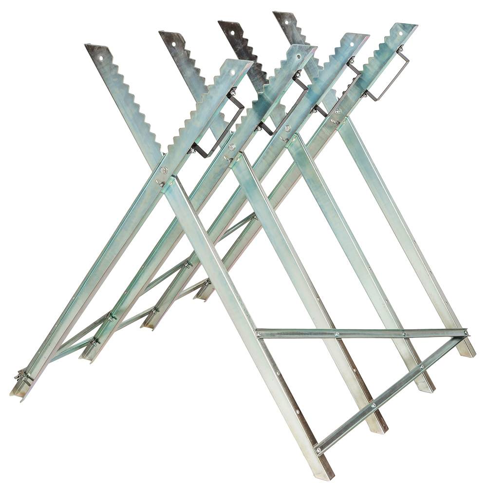 Draper Tréteau De Chantier Télescopique 810-1300mm - Acier Robuste, Charge Max 250kg - Chevalet De Sciage Pliable