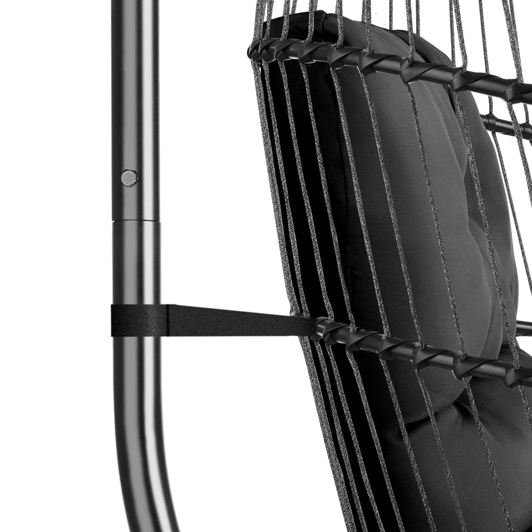 Fauteuil œuf Suspendu Tectake - Chaise Balançoire Cocooning Avec Structure Acier Et Coussin épais