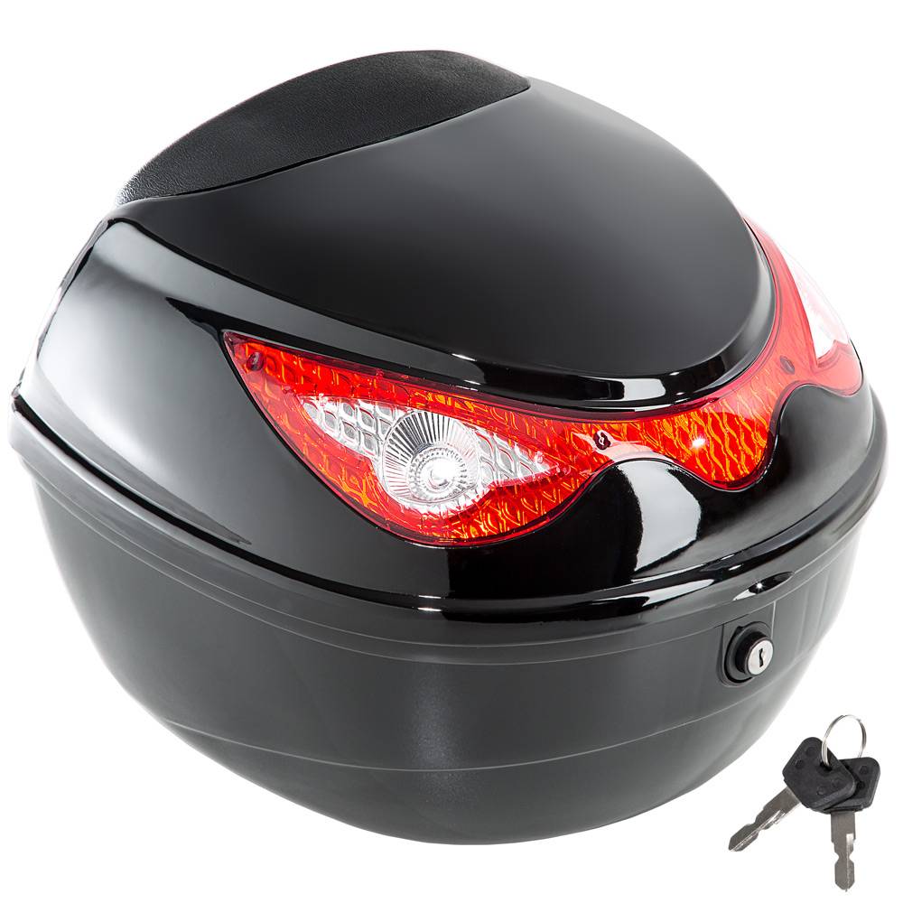 Coffre De Rangement Moto Top Case Scooter/moto 48 Litres - Coffre De Rangement XXL Pour 2 Casques - Noir Mat Coffre De Rangement Moto Top Case Scooter/moto 48 Litres - Coffre De Rangement XXL Pour 2 Casques - Noir Mat