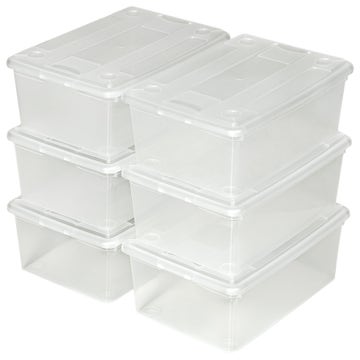 48 boîtes de rangement plastique