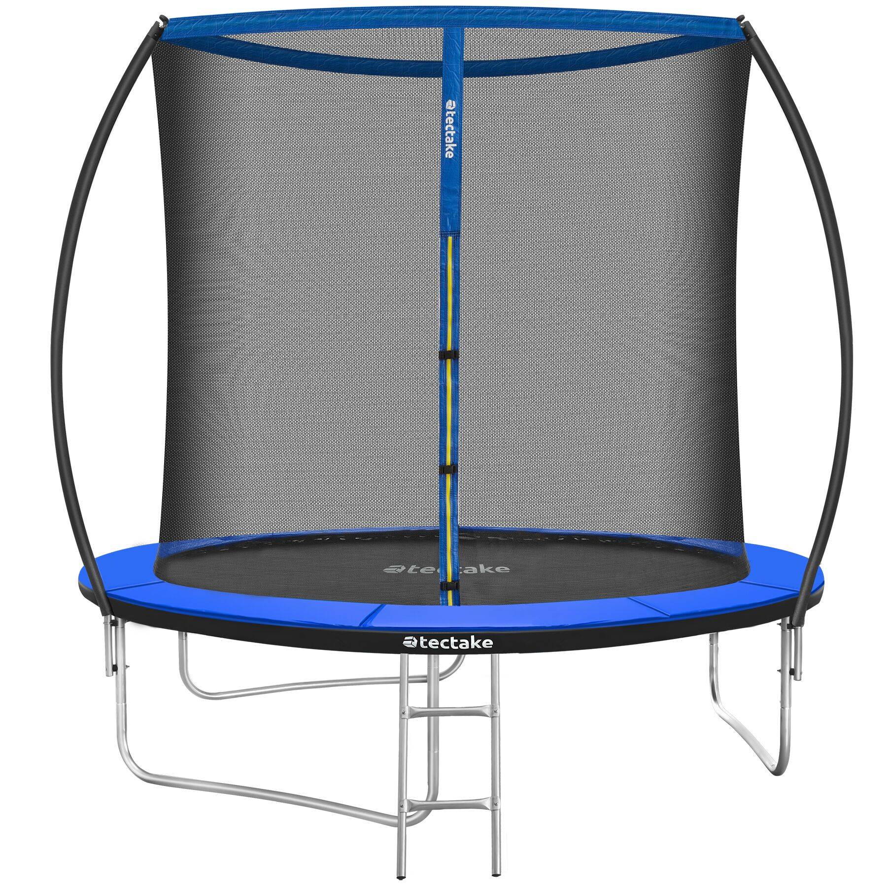 Trampoline Jardin Enfant Ø150cm - Filet Sécurité, Structure Renforcée, Vert/Jaune