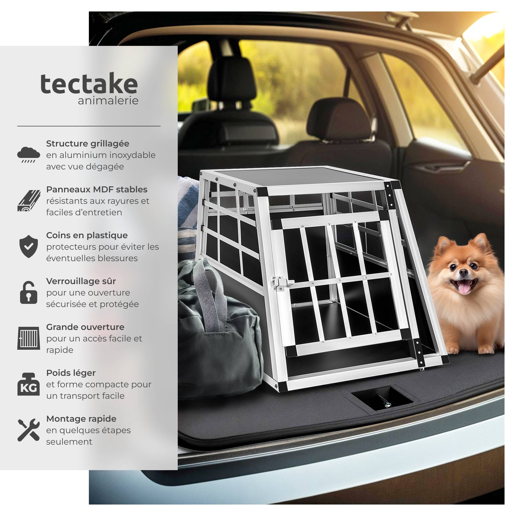 Pourquoi choisir une cage de transport pour assurer la sécurité de son chien en voiture ? - Pour Pourquoi choisir une cage de transport pour assurer la sécurité de son chien en voiture ? - Pour