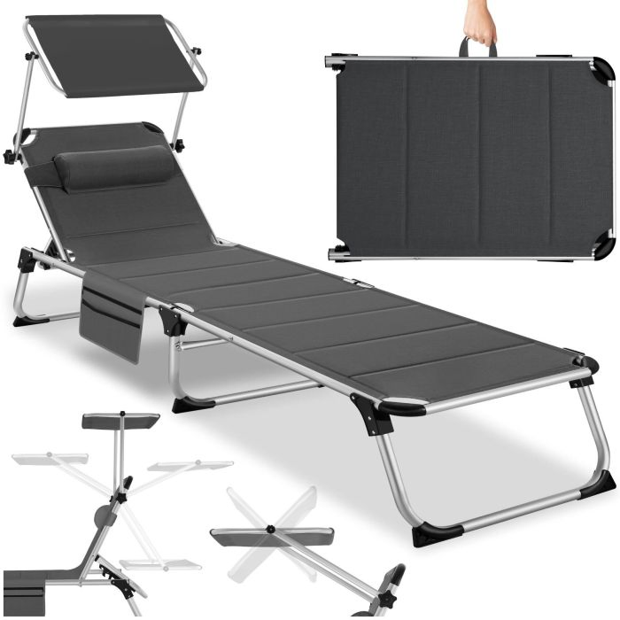 Chaise longue en aluminium Lorella