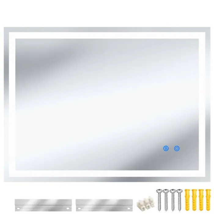 Miroir de salle de bain LED rectangulaire CLARA