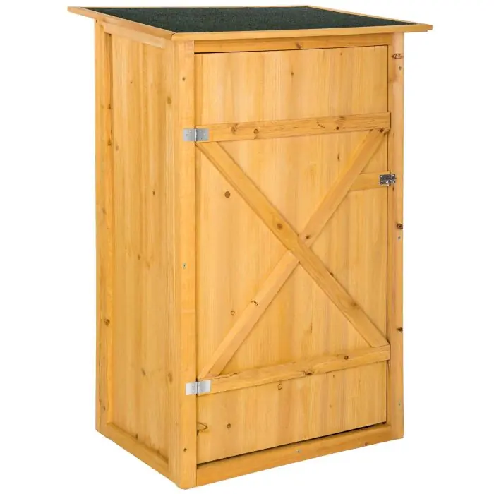 Armoire de jardin avec toit plat TAMAN