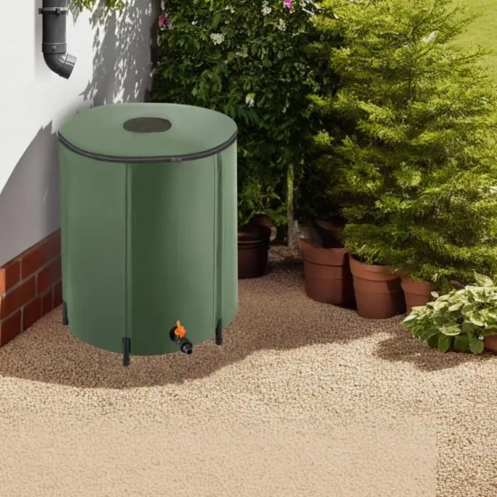 TecTake 800799 Récupérateur d’Eau de Pluie Pliable Réservoir à Eau