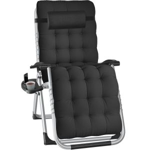 Chaise longue pliable CLOUD r&eacute;glable en continu
