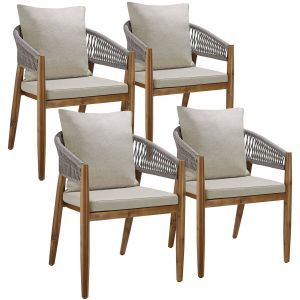 Chaise de jardin MANACOR au design corde
