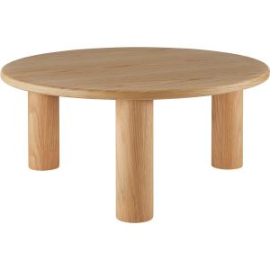 Table basse SISSI ronde avec pieds en bois massif