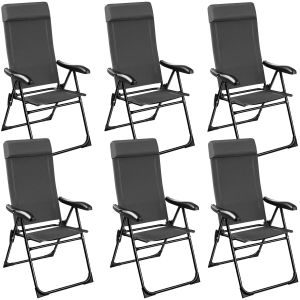 Chaise de camping pliable M&Uuml;RITZ en aluminium avec appui-t&ecirc;te