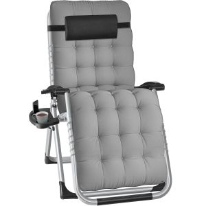 Chaise longue pliable CLOUD r&eacute;glable en continu