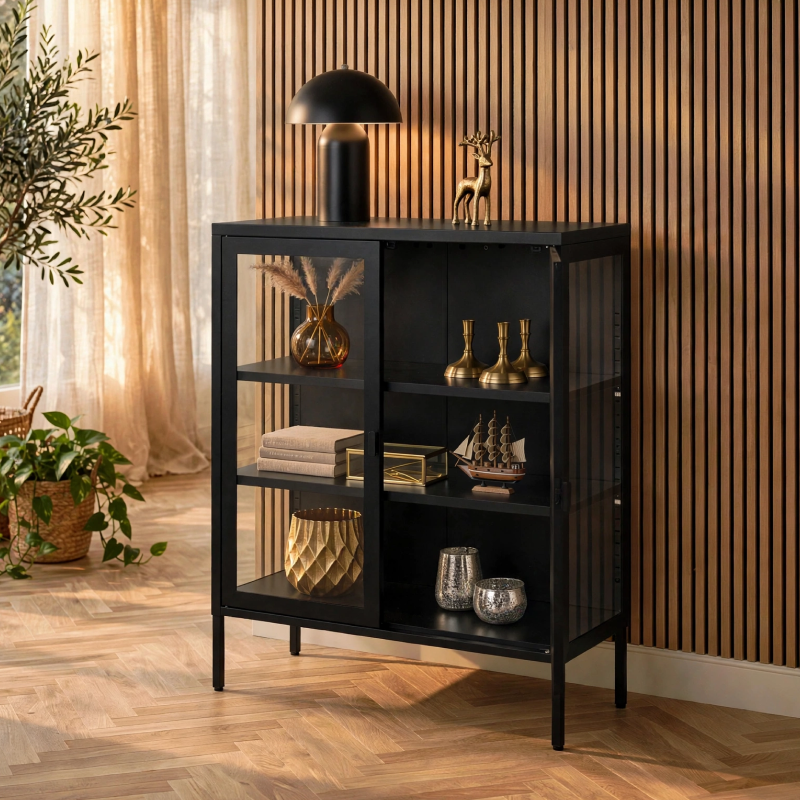 Vitrine en métal Baker